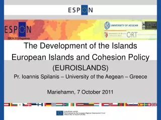 The Development of the Islands European Islands and Cohesion Policy (EUROISLANDS)