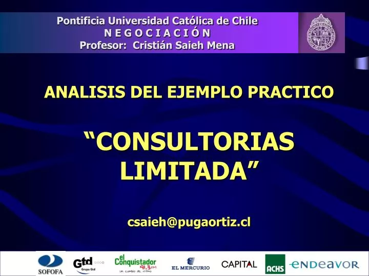 analisis del ejemplo practico consultorias limitada csaieh@pugaortiz cl
