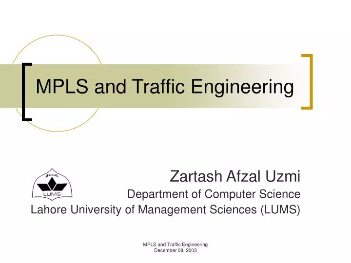 mpls and traffic engineering