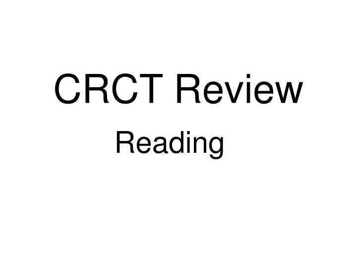 crct review