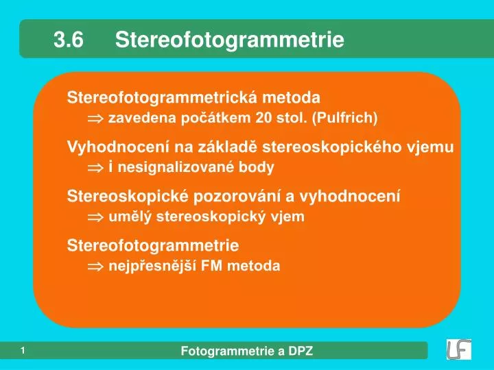 3 6 stereofotogrammetrie