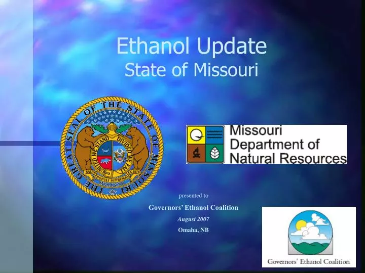 ethanol update state of missouri