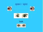 spec / spic - slide 1