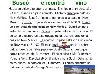 busc encontr vino