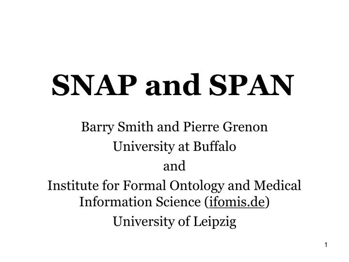 snap and span