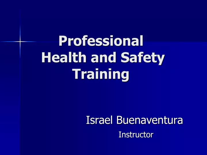 professional health and safety training