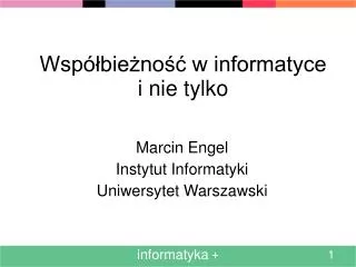 wsp bie no w informatyce i nie tylko