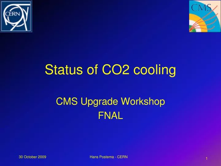 status of co2 cooling
