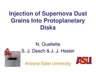 Injection of Supernova Dust Grains Into Protoplanetary Disks