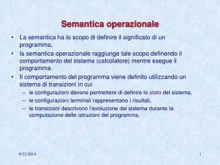 semantica operazionale
