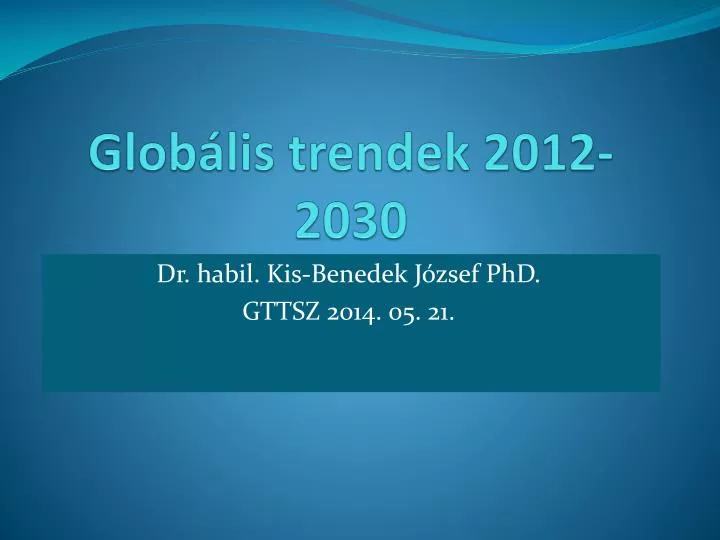 glob lis trendek 2012 2030