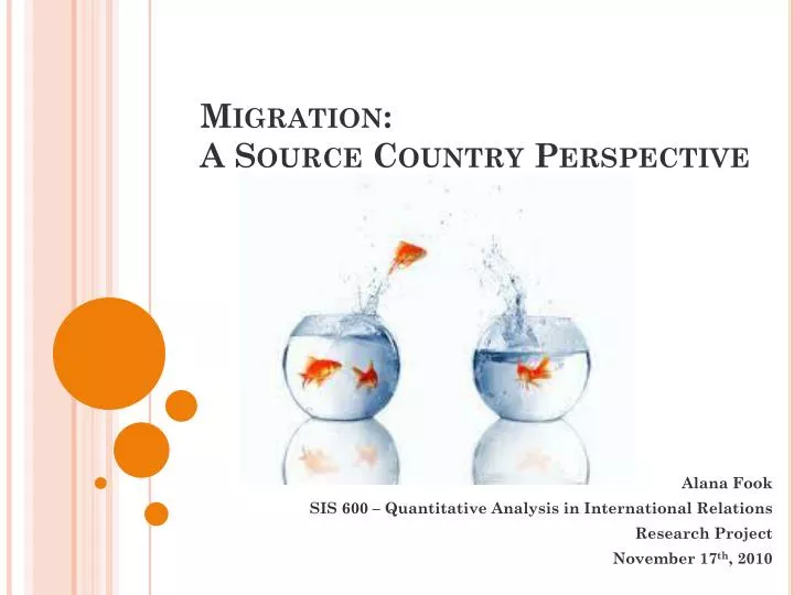 migration a source country perspective