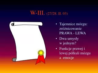 w iii 27 28 ii 03