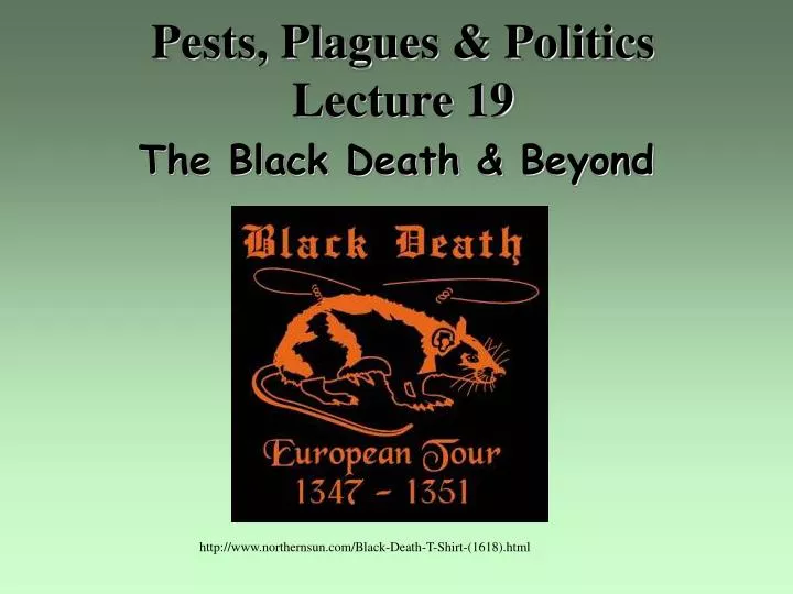 pests plagues politics lecture 19