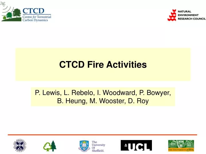 ctcd fire activities