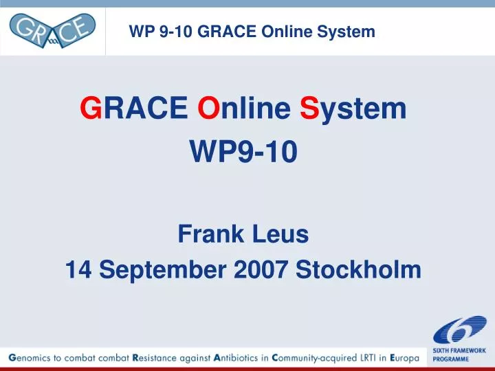 wp 9 10 grace online system