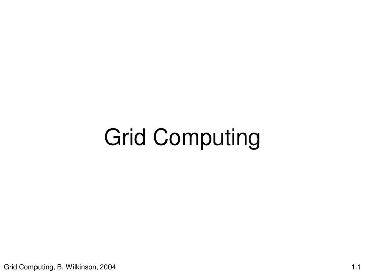 grid computing