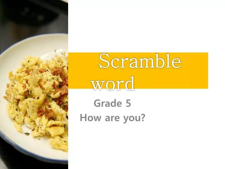 scramble word