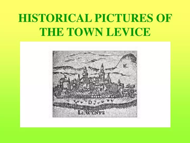 historical pictures of the town levice