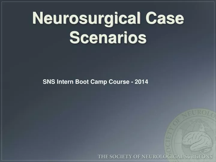 neurosurgical case scenarios