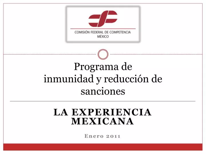 programa de inmunidad y reducci n de sanciones