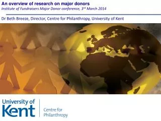 An overview of research on major donors