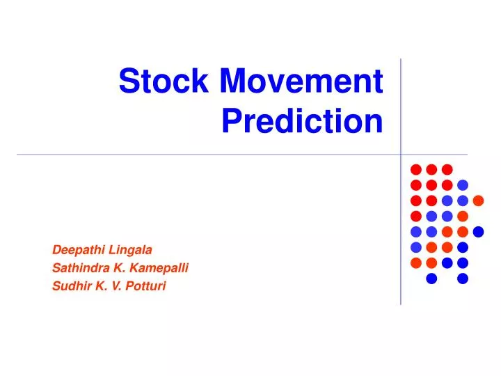 stock movement prediction