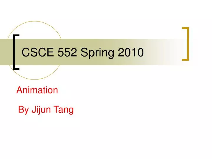 csce 552 spring 2010