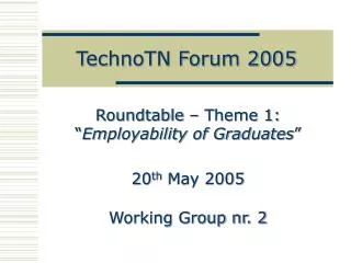 TechnoTN Forum 2005
