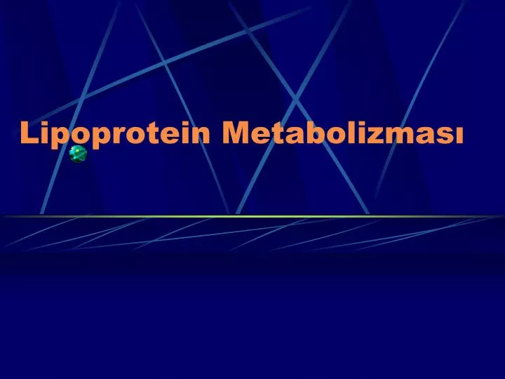 lipoprotein metabolizmas