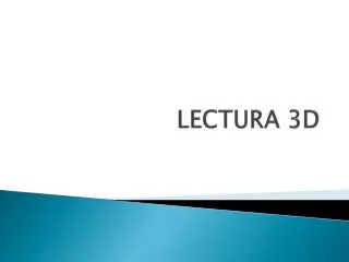 lectura 3d