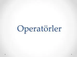 operat rler