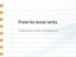 Preterite tense verbs - slide 1