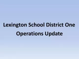 Lexington School District One