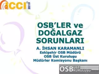 osb ler ve do algaz sorunlari