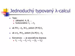 jednoduch typovan calcul