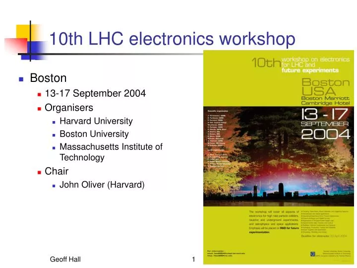 10th lhc electronics workshop