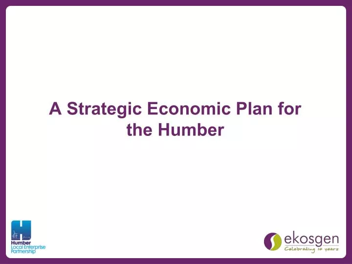a strategic economic plan for the humber