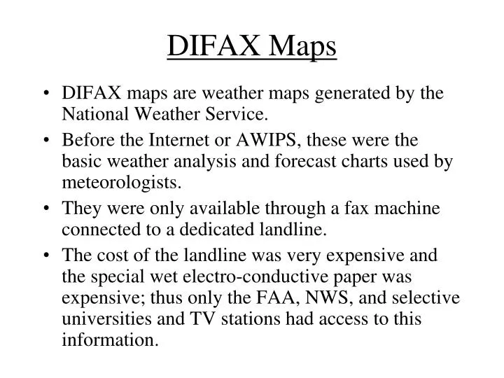 difax maps