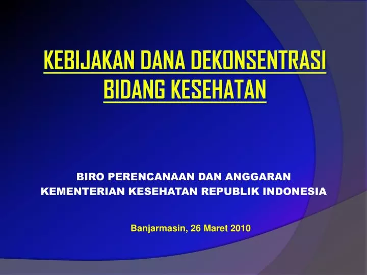 biro perencanaan dan anggaran kementerian kesehatan republik indonesia