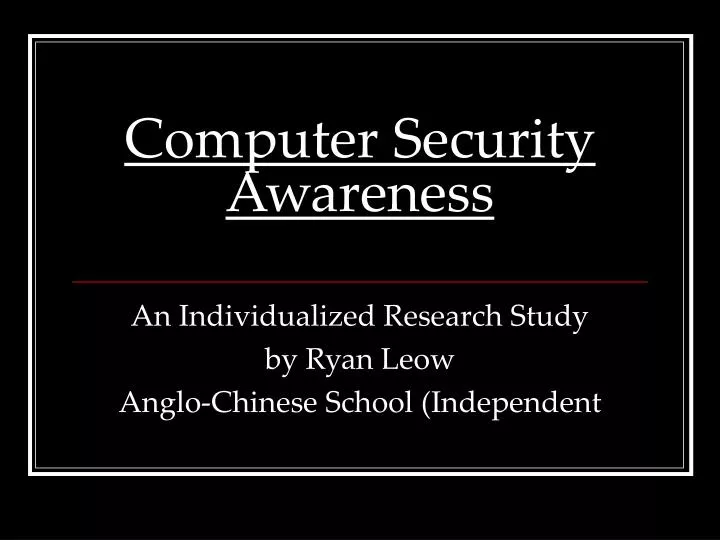 computer security awareness