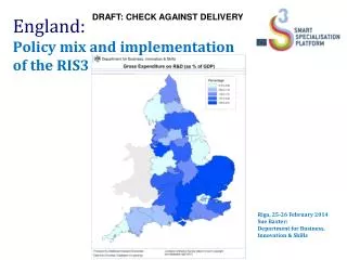 England: Policy mix and implementation of the RIS3