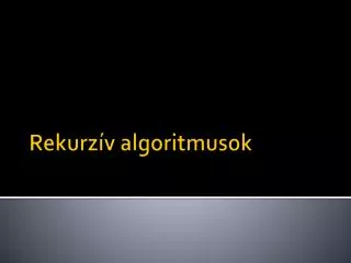 rekur z v algoritmusok