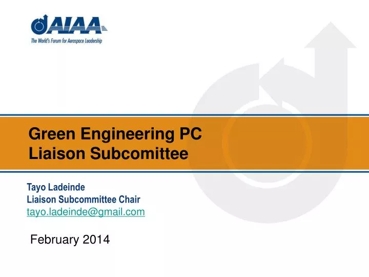 green engineering pc liaison subcomittee