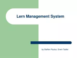 lern management system