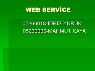 web serv ce