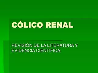 c lico renal