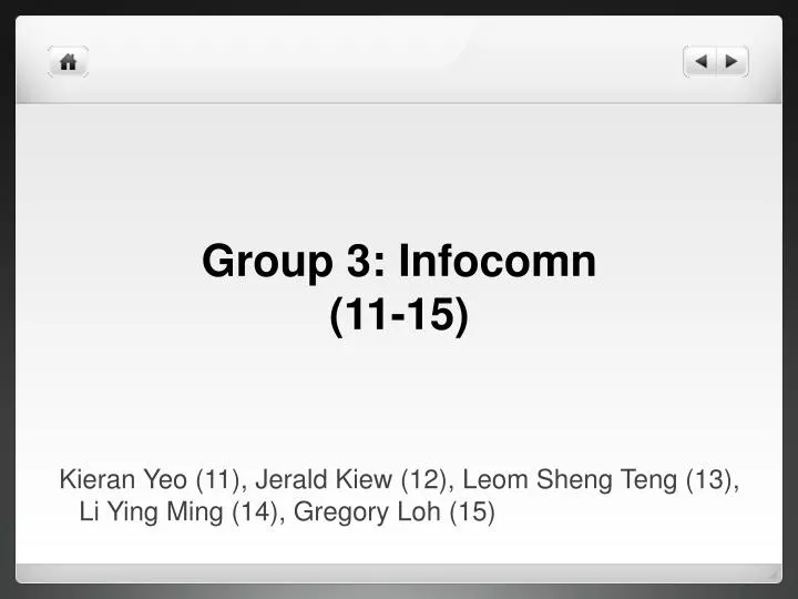 group 3 infocom n 11 15