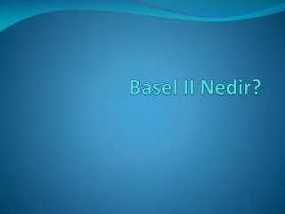 basel ii ned ir