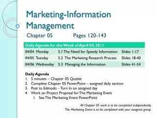 Marketing-Information Management